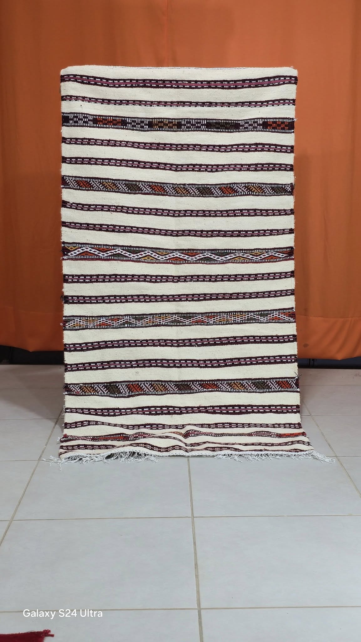 Multicolored Berber rug handmade