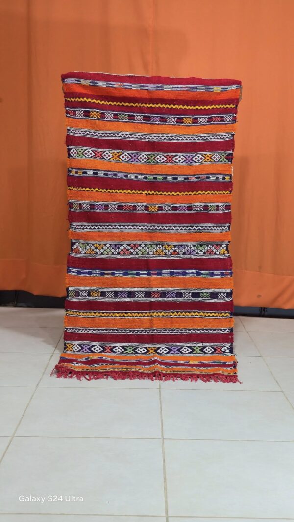 Multicolored Berber rug handmade - Image 9