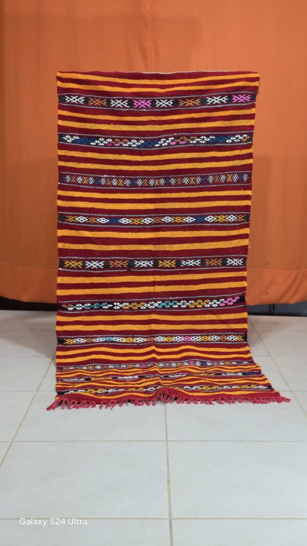 Multicolored Berber rug handmade - Image 8