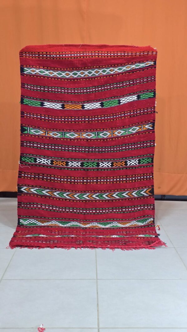 Multicolored Berber rug handmade - Image 5