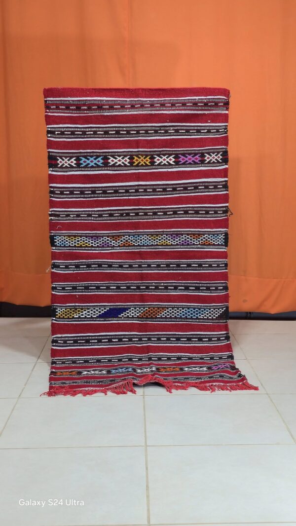 Multicolored Berber rug handmade - Image 4