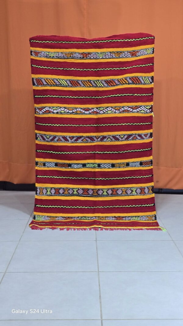 Multicolored Berber rug handmade - Image 2