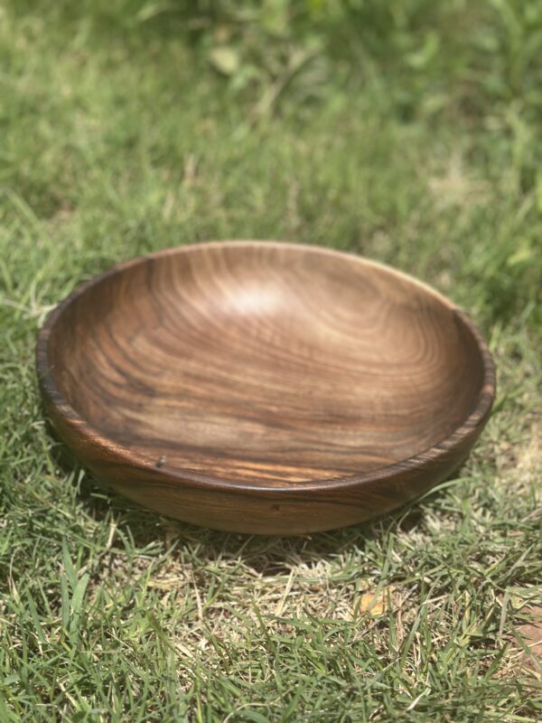 Walnut wood soup plate - Image 7