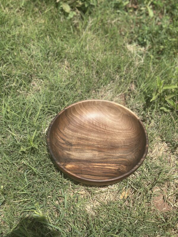 Walnut wood soup plate - Image 8