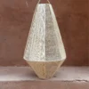 Hand-crafted hanging lamp in raffia
