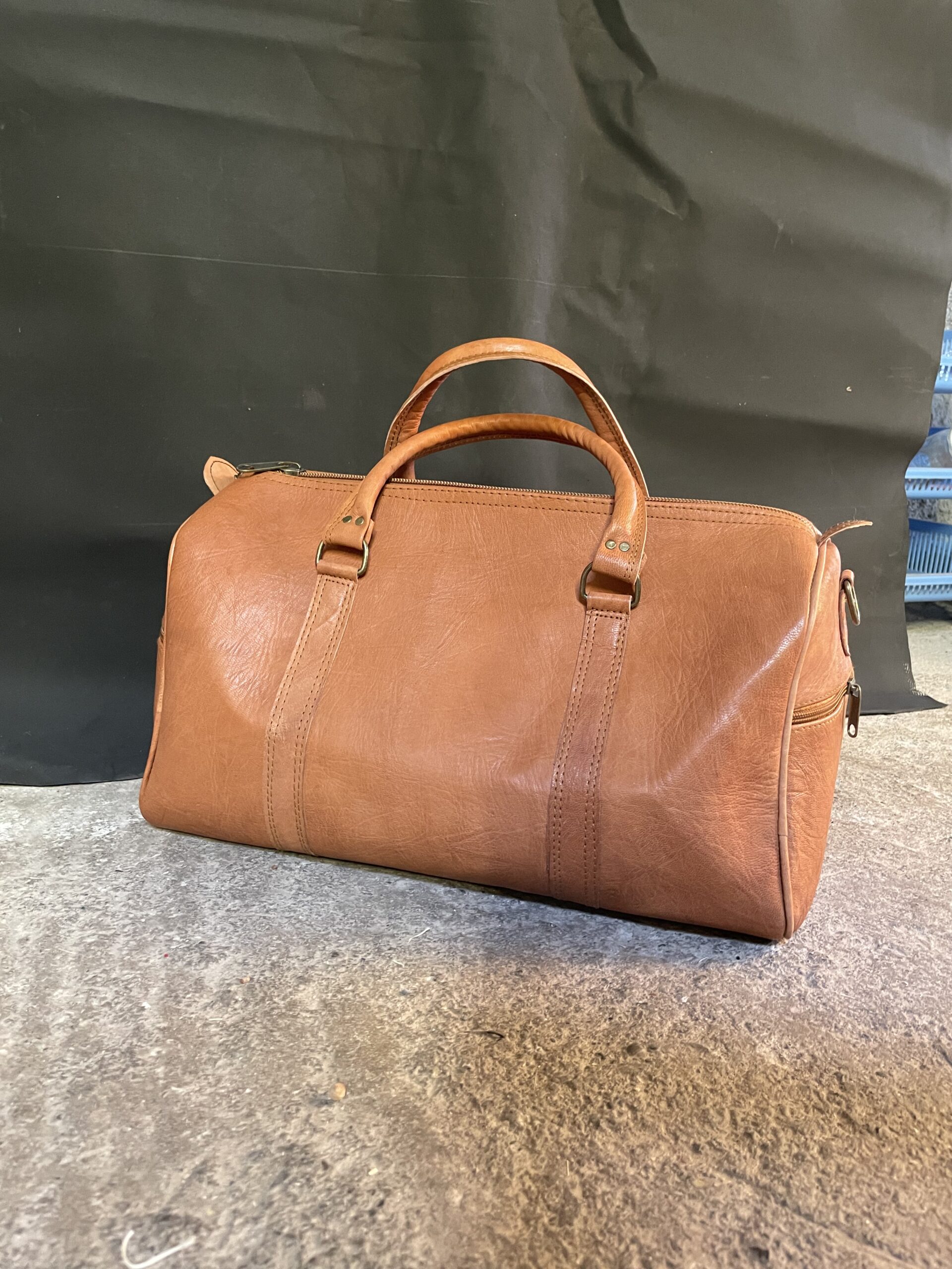 Handmade Moroccan Leather Travel Bag