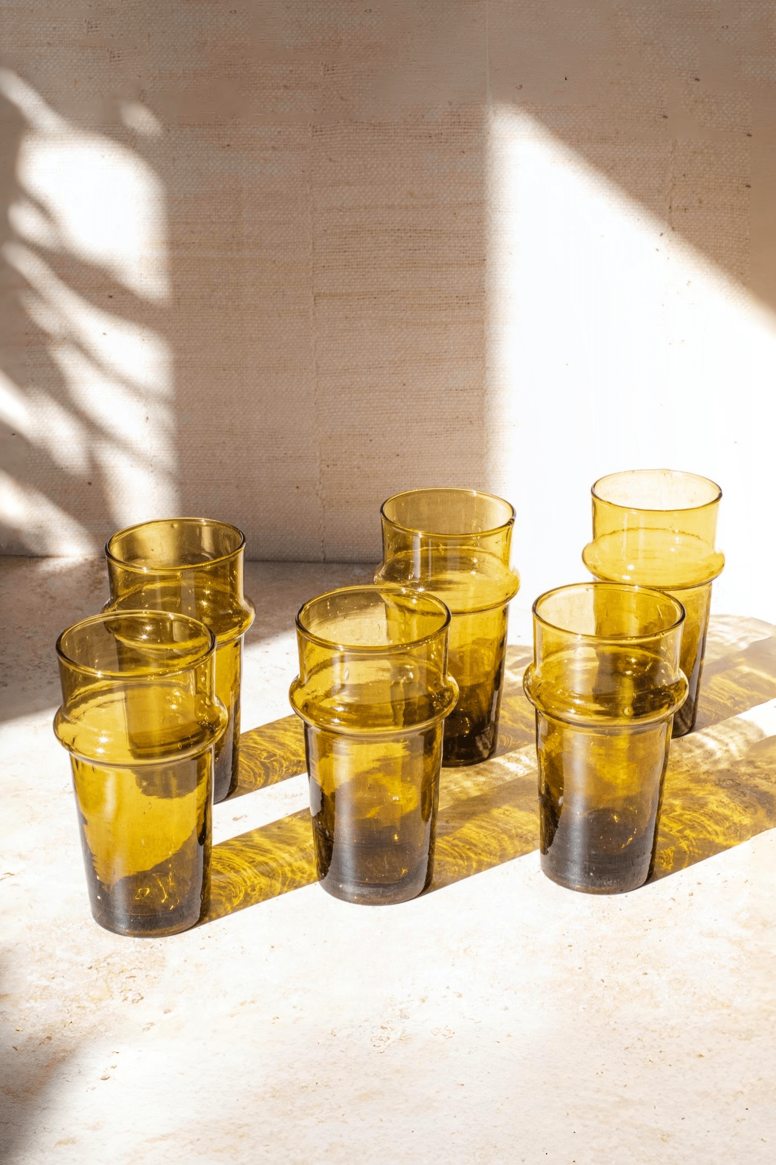6 Handblown Moroccan Beldi Glasses - Image 2