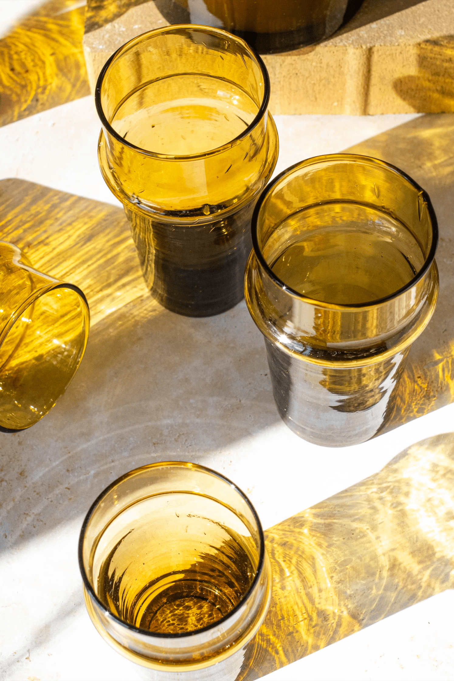 6 Handblown Moroccan Beldi Glasses - Image 4