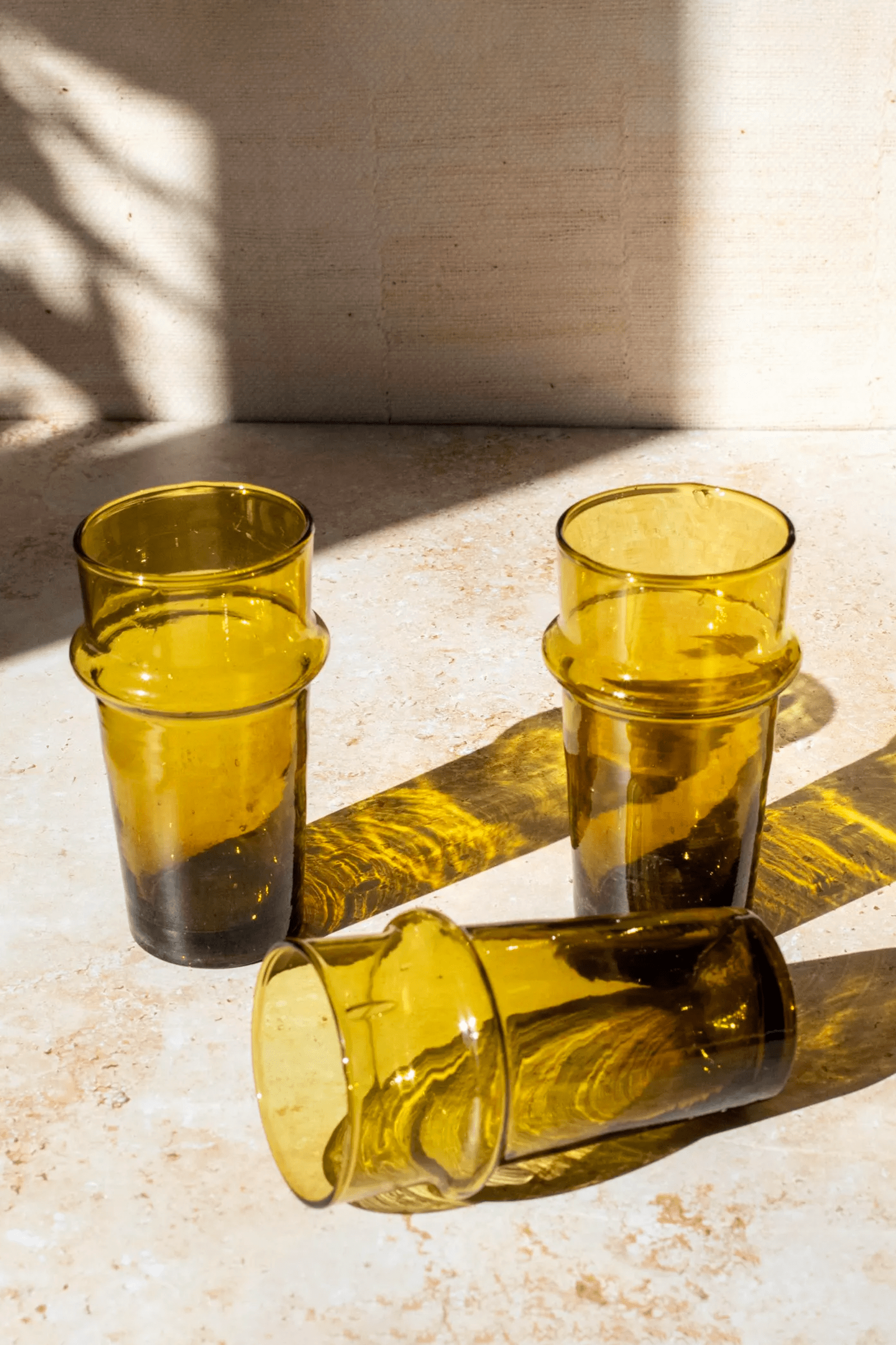 6 Handblown Moroccan Beldi Glasses - Image 7