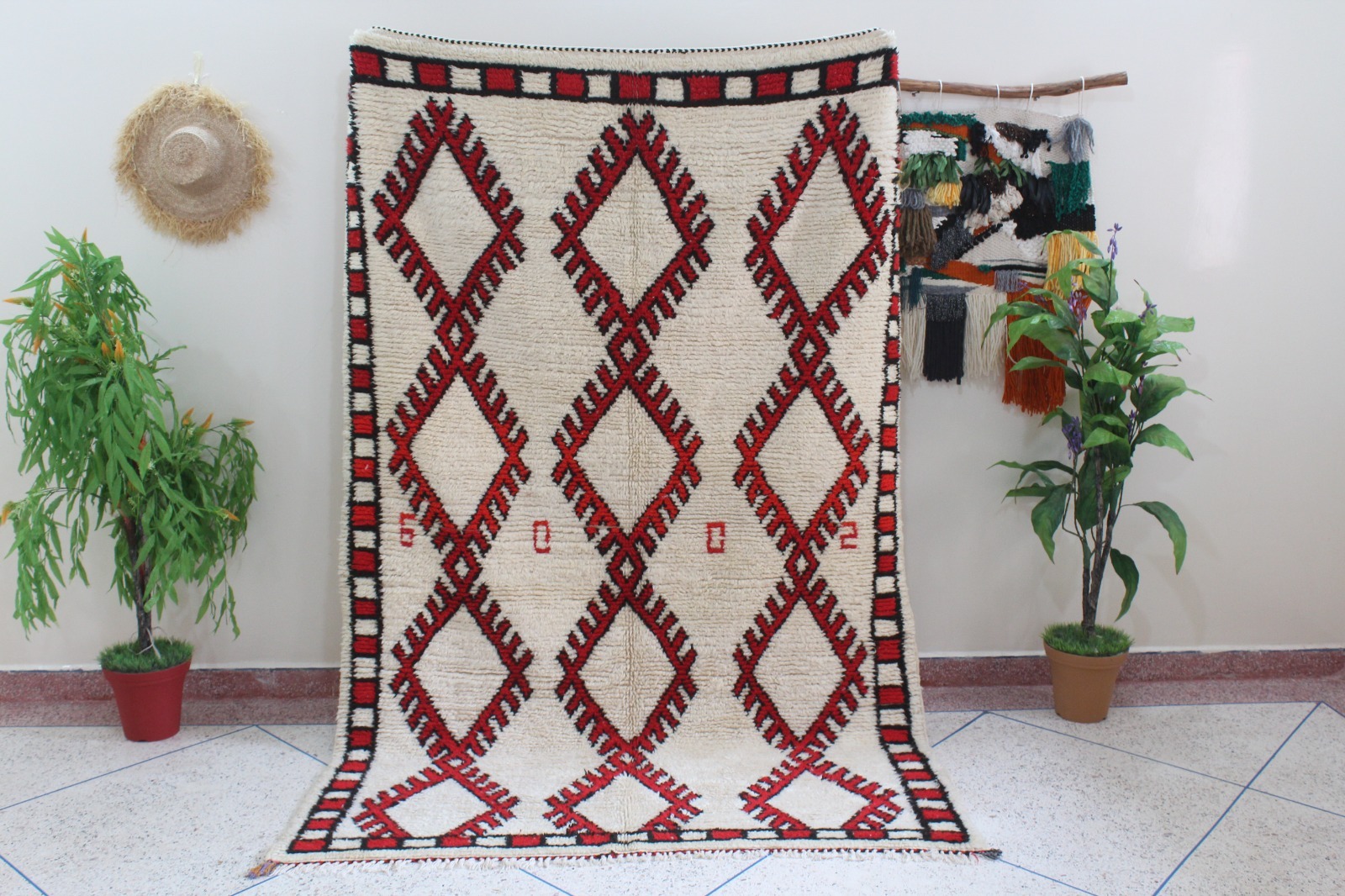 Authentic Beni Ourain Moroccan Rug