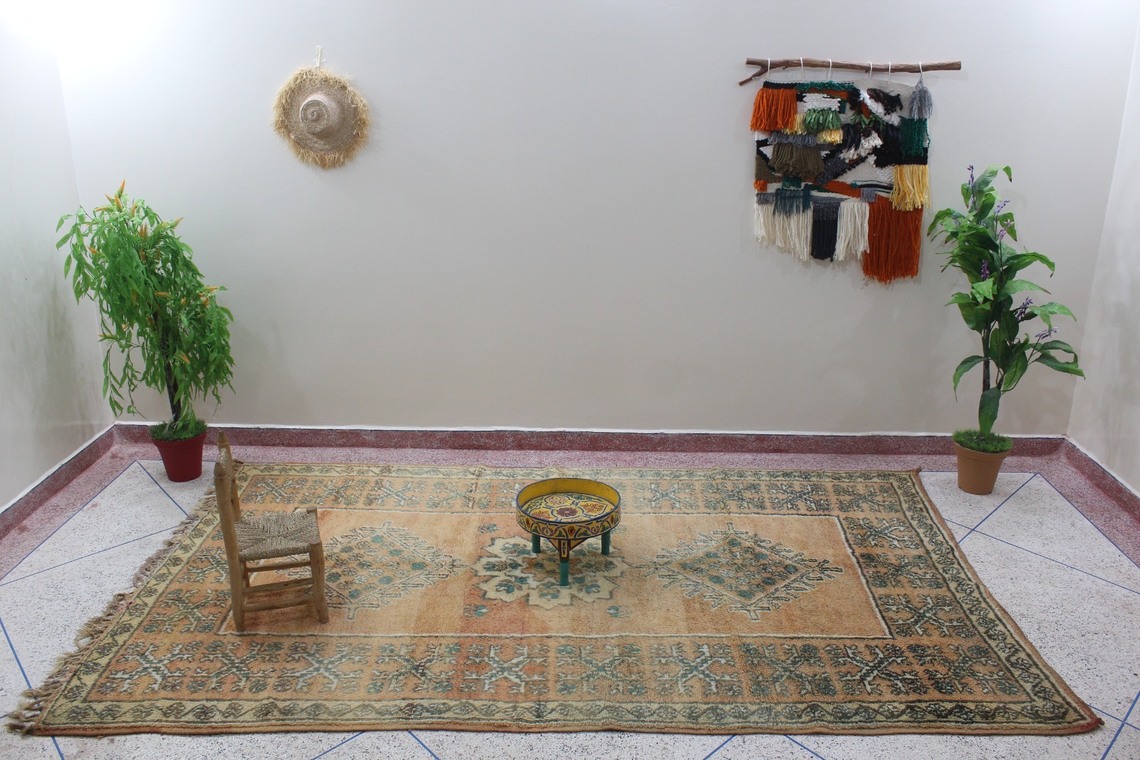 Authentic Beni Ourain Moroccan Rug – Handwoven Wool Berber Carpet – Minimalist Boho Decor - Image 3