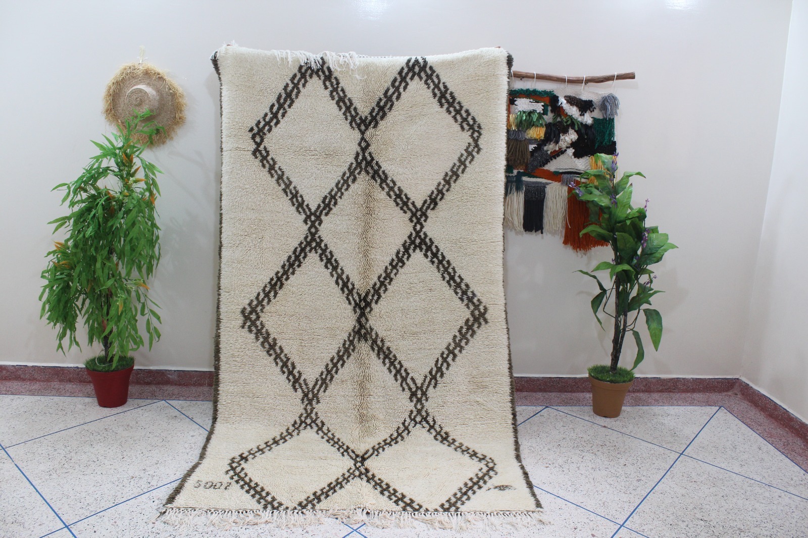 Authentic Beni Ourain Moroccan Rug