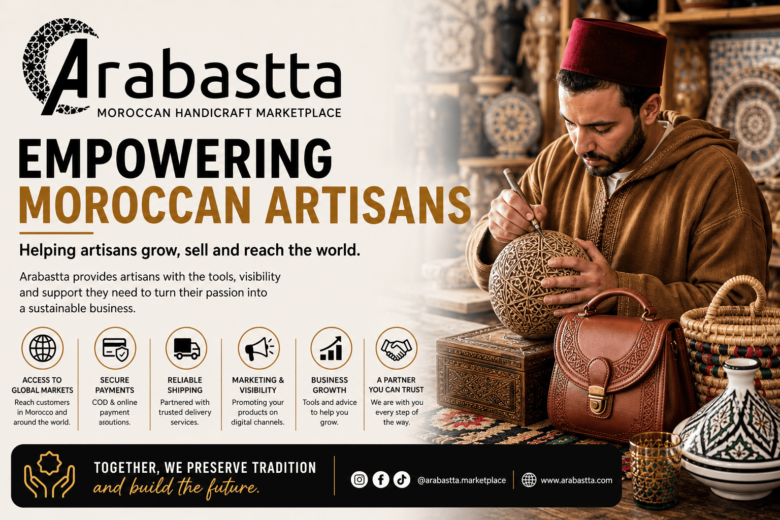 Moroccan Handicraft Marketplace: How Arabastta Helps Artisans